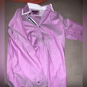Lavender zara men’s button down shirt